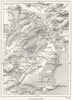 SPAIN. Steppes of Murcia, sketch map c1885 old antique vintage plan chart