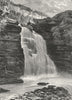 FRANCE. Falls of Doubs c1885 old antique vintage print picture