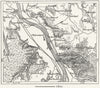 GERMANY. Siebengebirge, 7 Mountains, sketch map c1885 old antique chart