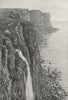 SCOTLAND. Isle of Skye-Kilt Rock c1885 old antique vintage print picture