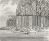 SCOTLAND. Fingal's Cave c1885 old antique vintage print picture