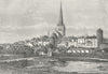 ESTONIA. Tallinn c1885 old antique vintage print picture