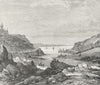 RUSSIA. Horse Tramway Don to Volga c1885 old antique vintage print picture