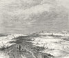 RUSSIA. Banks of Yenisei. Ice-formed levee c1885 old antique print picture