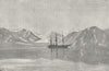 RUSSIA. Konyam Bay. Vega at Anchor c1885 old antique vintage print picture