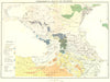 CAUCASUS. Ethnographical Georgia Armenia c1885 old antique map plan chart