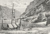 CHINA. River Upper Yangtze-Kiang c1885 old antique vintage print picture