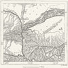 ATTOCK. Entry of Gorge pre-railway, sketch map c1885 old antique chart