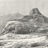 PAKISTAN. Ruined Stupa in then Khaiber pass c1885 old antique print picture