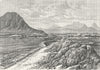 AFGHANISTAN. Marsha pass, N of Kandahar c1885 old antique print picture