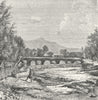 AFGHANISTAN. Kabul river-Cuzergao, Shardeh Valley c1885 old antique print
