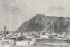 TURKEY. Town and citadel of Van c1885 old antique vintage print picture