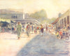 PAKISTAN. A street in Peshawar 1905 old antique vintage print picture