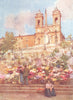 ROME. Spanish Steps, Piazza di Spagna 1905 old antique vintage print picture