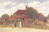 KATE GREENAWAY. Cottages 1905 old antique vintage print picture