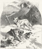 SWITZERLAND. Dogs of St Bernard 1891 old antique vintage print picture