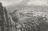 ULSTER. Giant's Causeway 1888 old antique vintage print picture