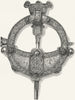 IRELAND. Tara Brooch(Reverse) 1888 old antique vintage print picture