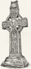 IRELAND. Cross of Muiredach, Monasterboice 1888 old antique print picture