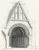 IRELAND. North door, Cormac's Chapel, Cashel 1888 old antique print picture