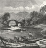 IRELAND. Weir bridge, Killarney 1888 old antique vintage print picture