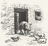 IRELAND. A Kerry Cabin Inhabitants 1888 old antique vintage print picture