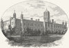 IRELAND. Queen's College, Galway 1888 old antique vintage print picture