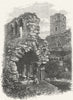 IRELAND. Cloisters, Sligo Abbey 1888 old antique vintage print picture
