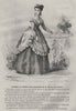 FASHION. Elegant Parisian ladies 1869 old antique vintage print picture