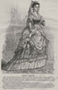 FASHION. Elegant Parisian ladies 1869 old antique vintage print picture