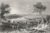 Centre Harbour (Lake Winnipisseogee), New Hampshire. WH BARTLETT 1840 print