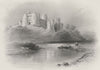 WALES. Kidwelly Castle-Bartlett c1860 old antique vintage print picture