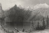 SWITZERLAND. Lake below the Blüemlisalp Blumlisalp (Kandertal). BARTLETT 1836