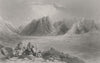 EGYPT. Plain Er-Rahah, Mt Sinai-Bartlett 1847 old antique print picture