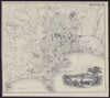 ITALY. Naples. Napoli. town city plan 1882 old antique vintage map chart