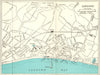 SANDOWN vintage town/city plan. Isle of Wight. WARD LOCK c1961 old vintage map