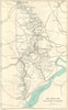 RIVER WYE VALLEY. Hereford-Ross-Monmouth-Chepstow-Severn. WARD LOCK c1950 map