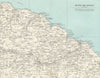 NORTH YORKSHIRE COAST & MOORS Whitby Staithes Loftus Glaisdale 1966 old map