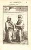 NORTH AFRICA COSTUME. Arab/Berber man & woman in 17C dress. Barbary. MALLET 1683