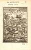 OSTRICHES. Hunting ostriches on horseback. 'Autriches'. MALLET 1683 old print