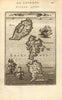 CYCLADES. Kea/Gia Kythnos & Serifos. Greece islands. Aegean. MALLET 1683 map