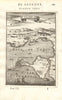 CADIZ. Map of the town & port of Cádiz, Andalusia. Spain. MALLET 1683 old