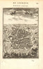 MADRID. Decorative plan of the city. Churches. Spain. MALLET 1683 old map