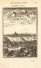 LONDON. Decorative city view. London bridge. St Pauls. 'Londres'. MALLET 1683