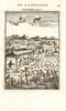 WEST INDIES. Tobacco plantation & slaves. 'Tabacs'. Caribbean. MALLET 1683