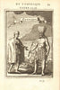 PATAGONIA Amerindians headdress weapons 'Patagons' Argentina Chile. MALLET 1683