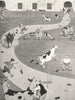 HEATH ROBINSON. Cultivating toughness in hides in a football factory 1935