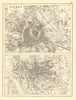 VIENNA & ROME. City plans. Wien. Roma. Austria. Italy. JOHNSTON 1899 old map