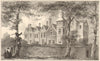MARYLEBONE. Old Manor House. Henry VIII's hunting lodge 1833 antique print