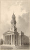ST MARYLEBONE PARISH CHURCH, Marylebone Road. Thomas Hardwick 1833 old print